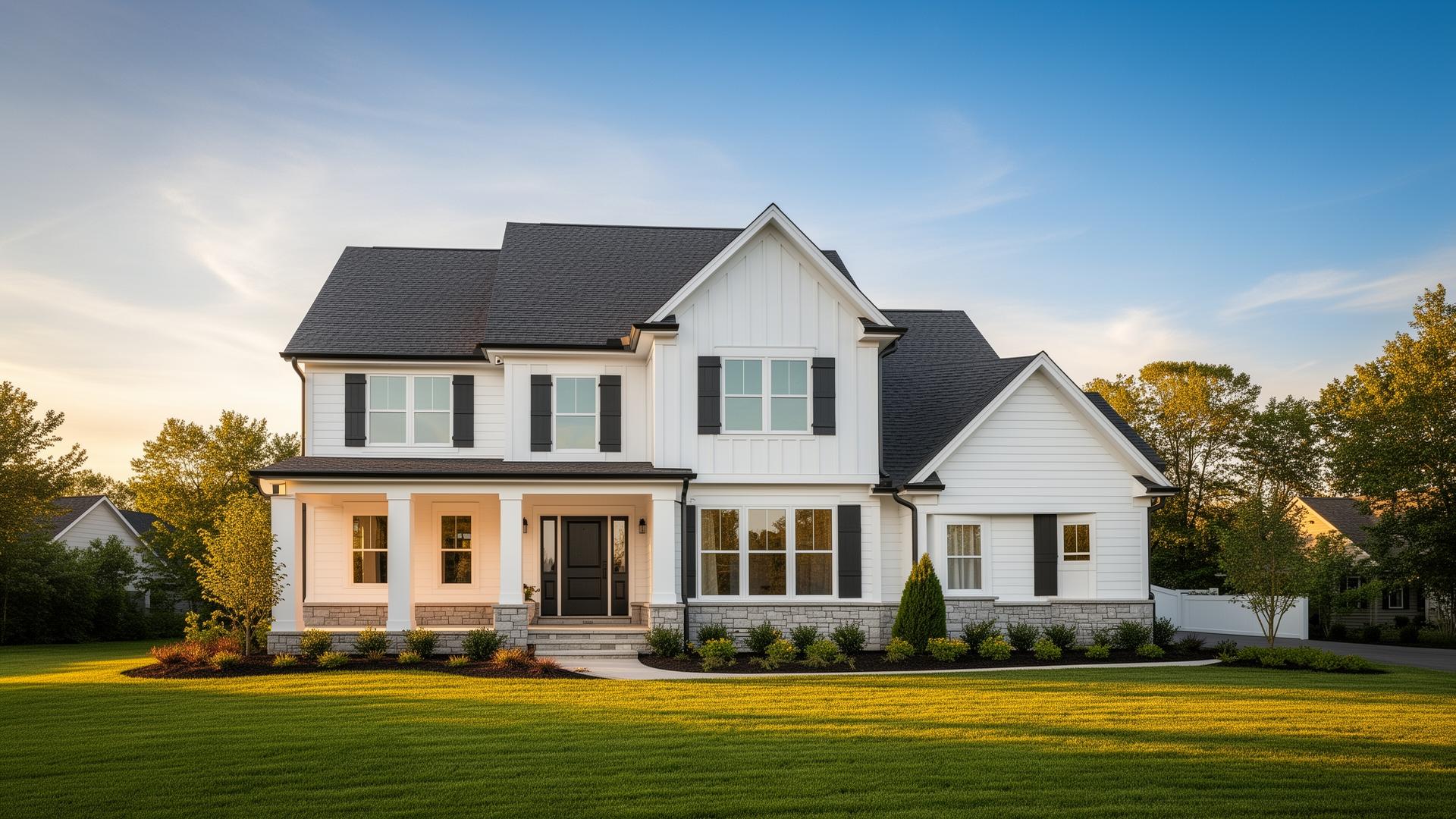 Premium architectural shingle roof replacement on a single-family home in Montgomery County, MD
